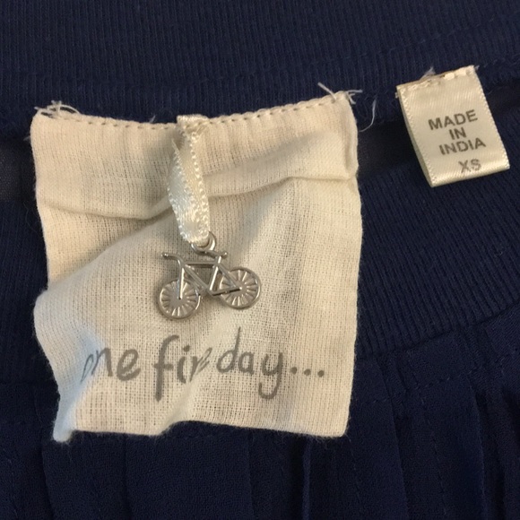 One Fine Day | Anthropologie Blue Sheer Blouse - Picture 4 of 5